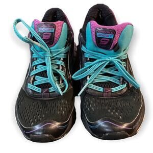 BROOKS Ghost 5 Running Sneakers Women's Size 7.5 B Purple Teal Black